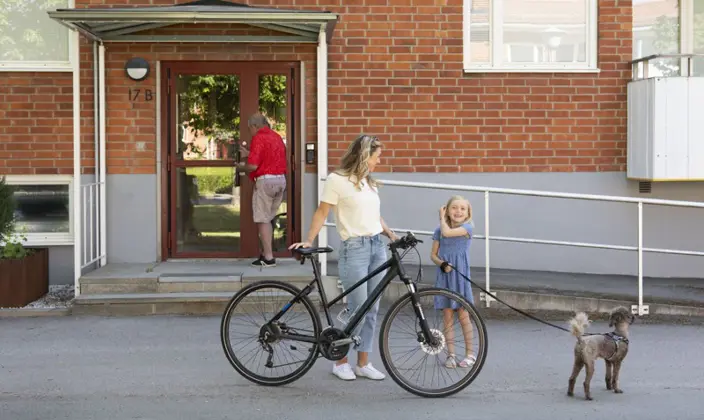 Cykel Utanför Port