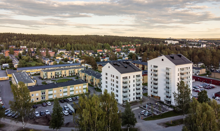 Sandbacka Umeå parkeringsplatser